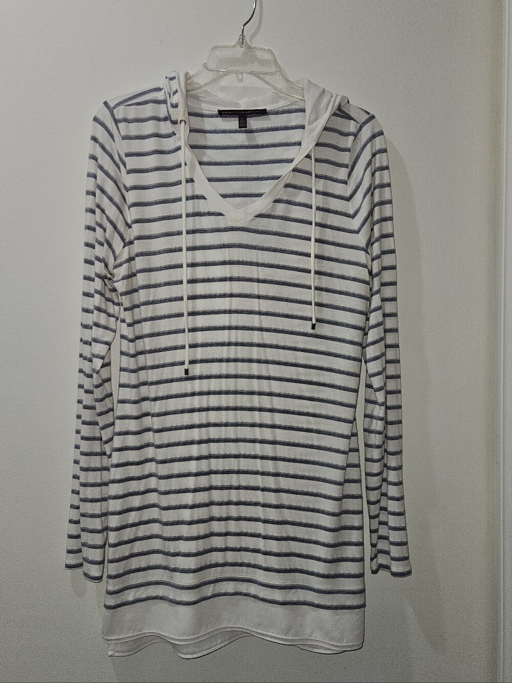 White House Black Market Hooded Casual Tunic, Good Condition, Sz L - Picture 1 of 4